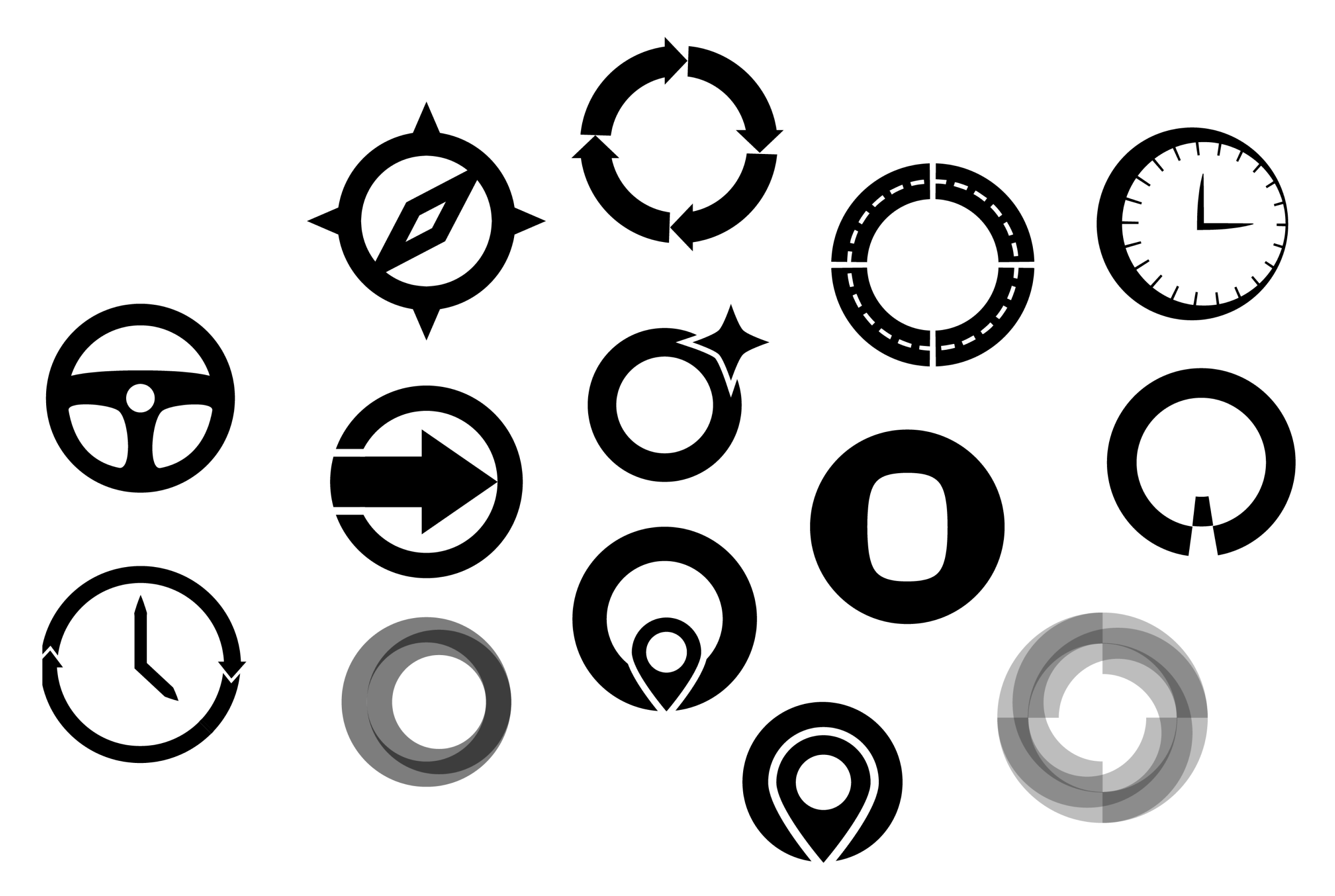Logomark ideation and iterations