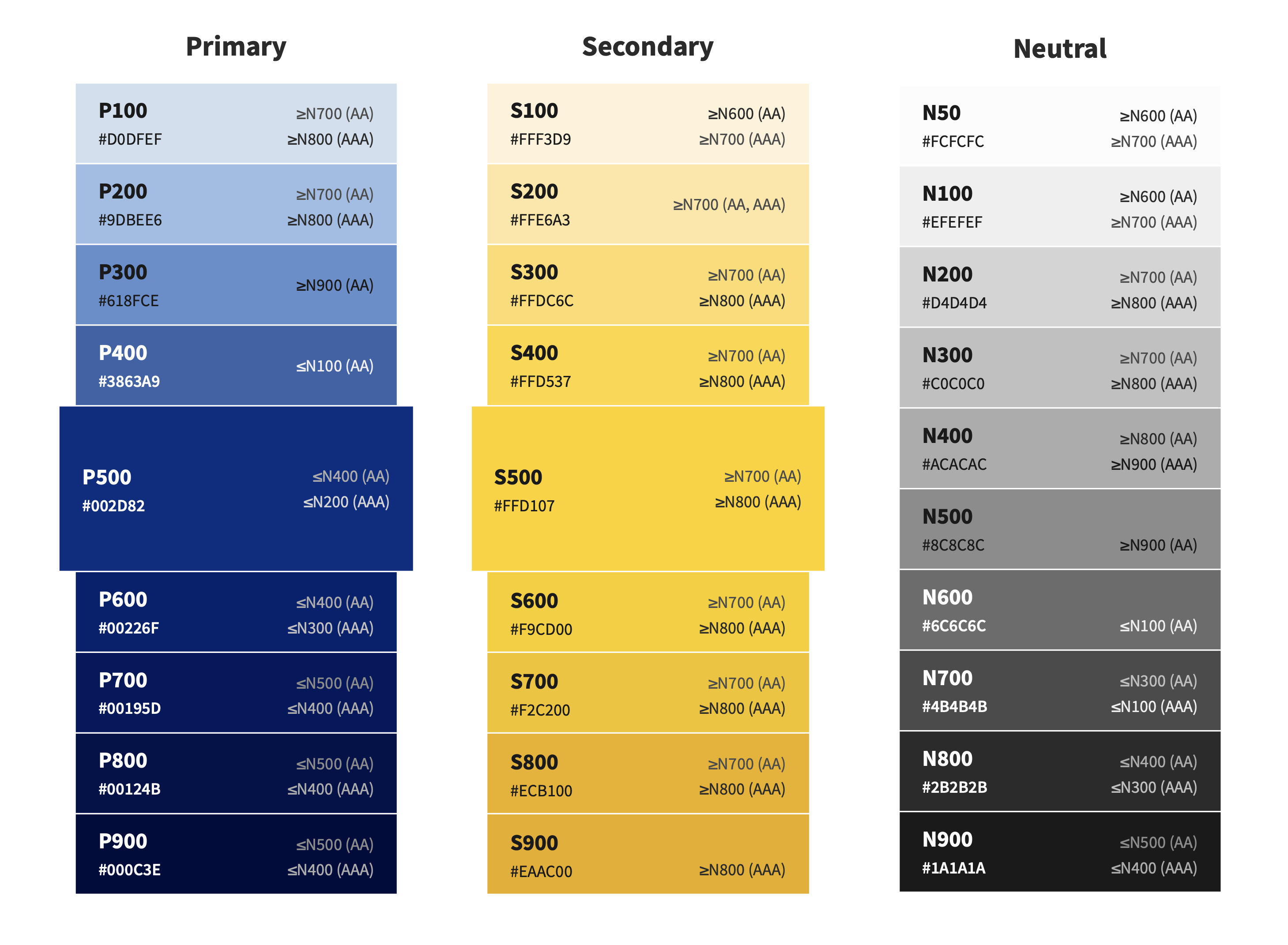 Webster color palette system